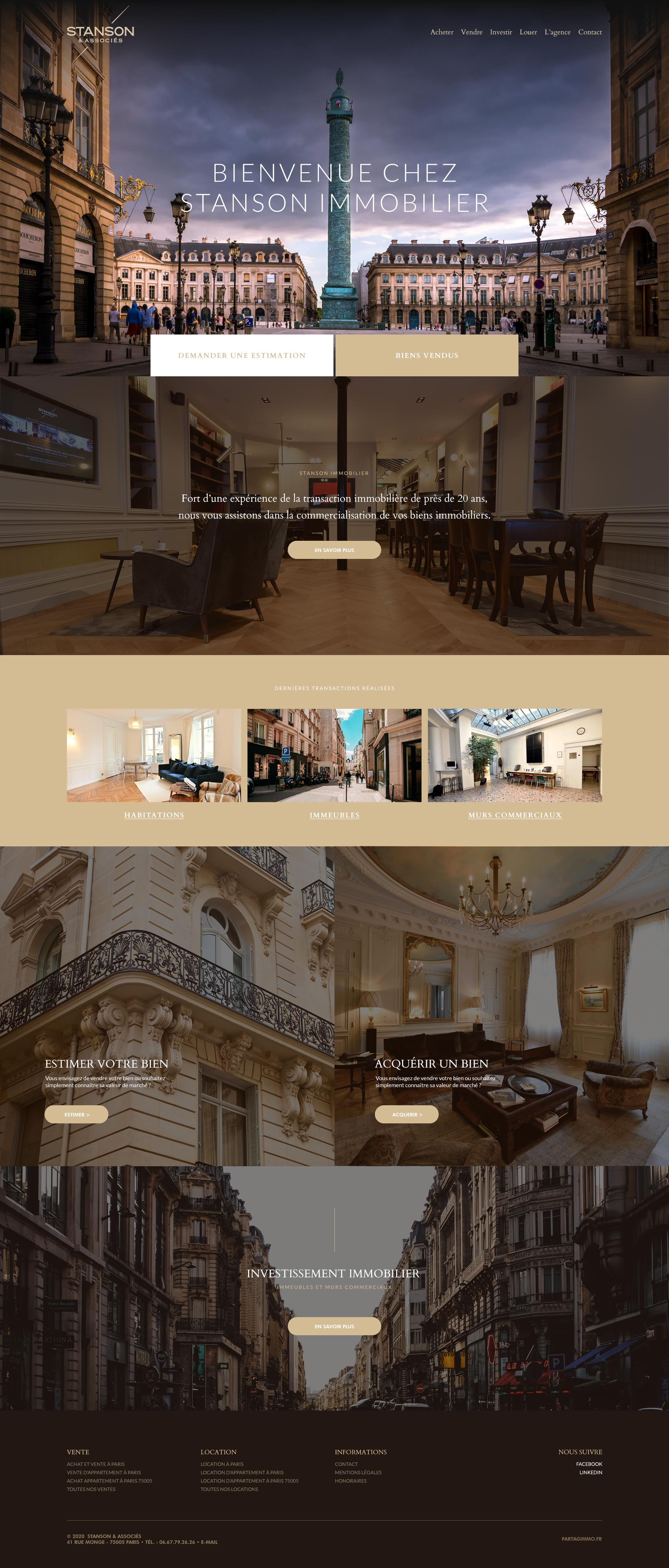 webdesign site stanson associes